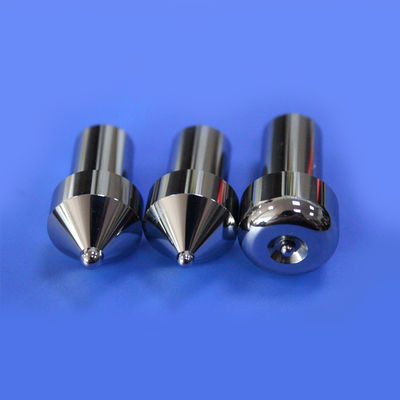 Automotive Oil Pipe Tungsten Carbide Punch Head with Mirror-Smooth Finish M6 Internal Thread and Precision Machining