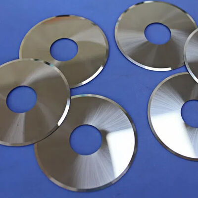 Ø60mm Tungsten Carbide Circular Slitting Blade 0.5mm Ultra-Thin with 17° V-Edge for Precision Film and Foil Cutting