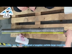 Sinterización y procesamiento de barras redondas de carburo de tungsteno de gran tamaño
