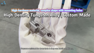 Contrapeso personalizado de aleación de tungsteno de alta densidad para equipos de fondo de pozo y aguas profundas